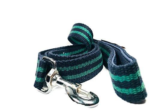 Smarty Pawnts Premium Cotton Dog Leashes, Black and Green - PawsPlanet Australia