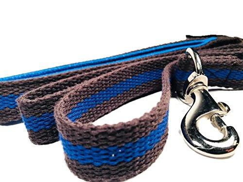 Smarty Pawnts Premium Cotton Dog Leashes, Blue and Grey - PawsPlanet Australia