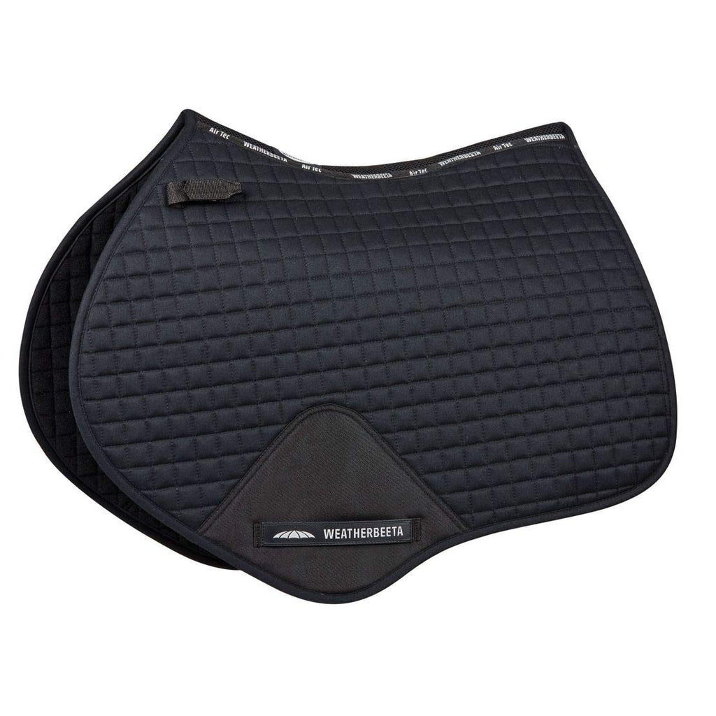 Weatherbeeta Prime Durable Showing Horse Riding Competition New Jump Saddle Pad Black Full - PawsPlanet Australia