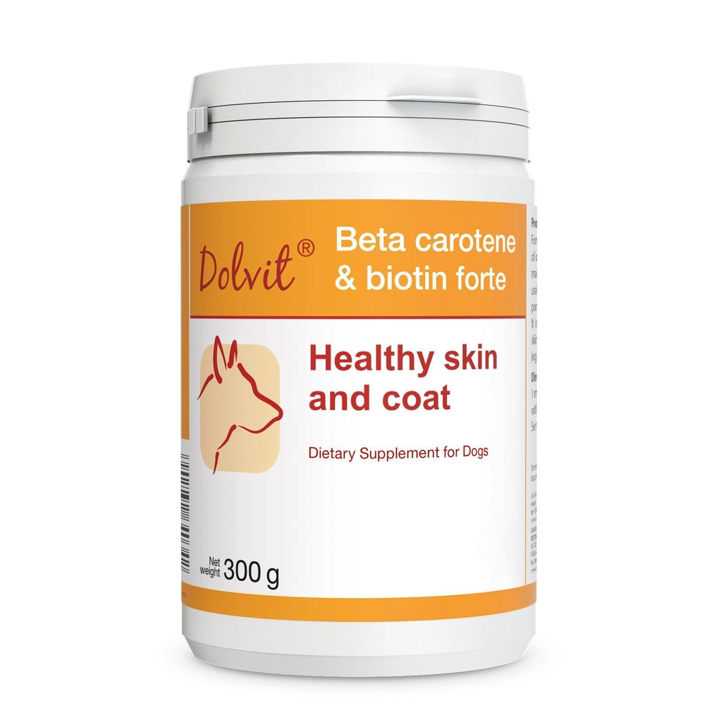 PETS Dolfos Beta Carotene & Biotin Forte 300g Healthy Skin and Coat for Dogs - PawsPlanet Australia