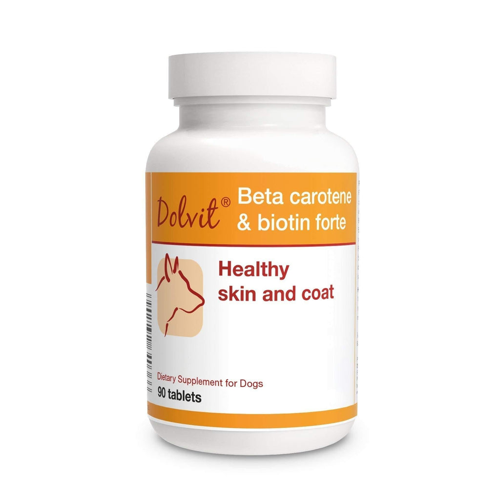 PETS Dolfos Beta Carotene & Biotin Forte 90 tablets Healthy Skin and Coat for Dogs - PawsPlanet Australia