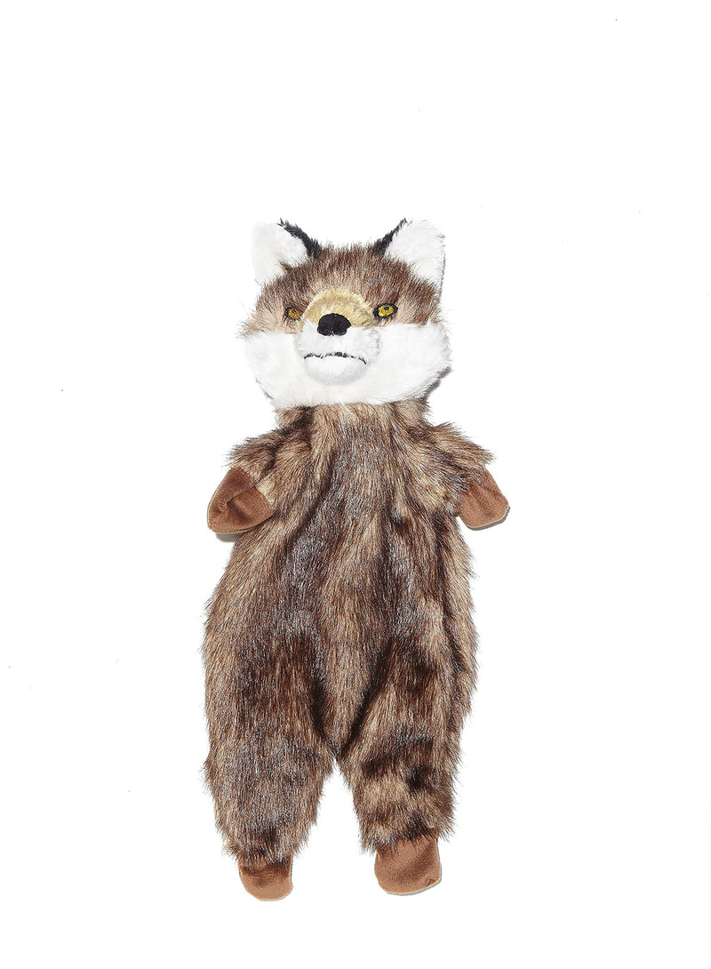 Pistachio Pet Plush Dog Toy - Unstuffed Fox With Squeaker. (Small) Small - PawsPlanet Australia