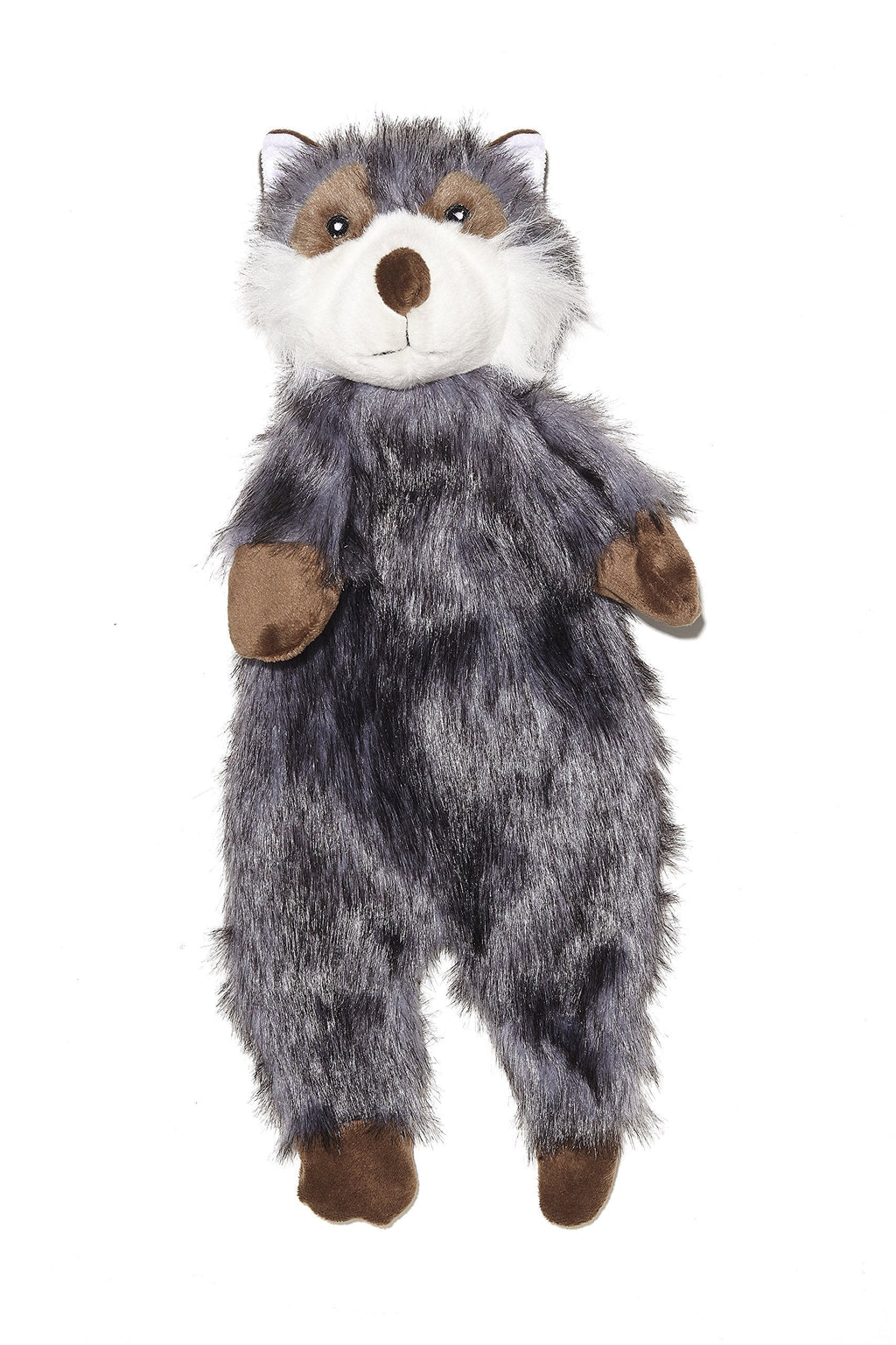 Pistachio Pet Plush Dog Toy - Unstuffed Raccoon With Squeaker. (Large) Large - PawsPlanet Australia