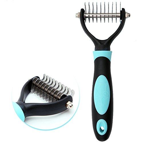 XiaoRui Pet comb, easy to deal with hair knot problem, protect your pet. (blue) blue - PawsPlanet Australia