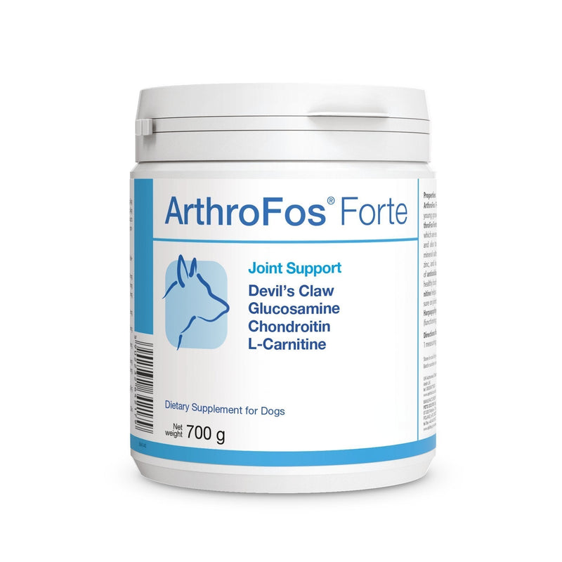 PETS Dolfos ArthroFos Forte 700g powder Glucosamine Chondroitin with Devil's Claw and L-Carnitine for Junior and Senior Dogs of large and giant breeds - PawsPlanet Australia