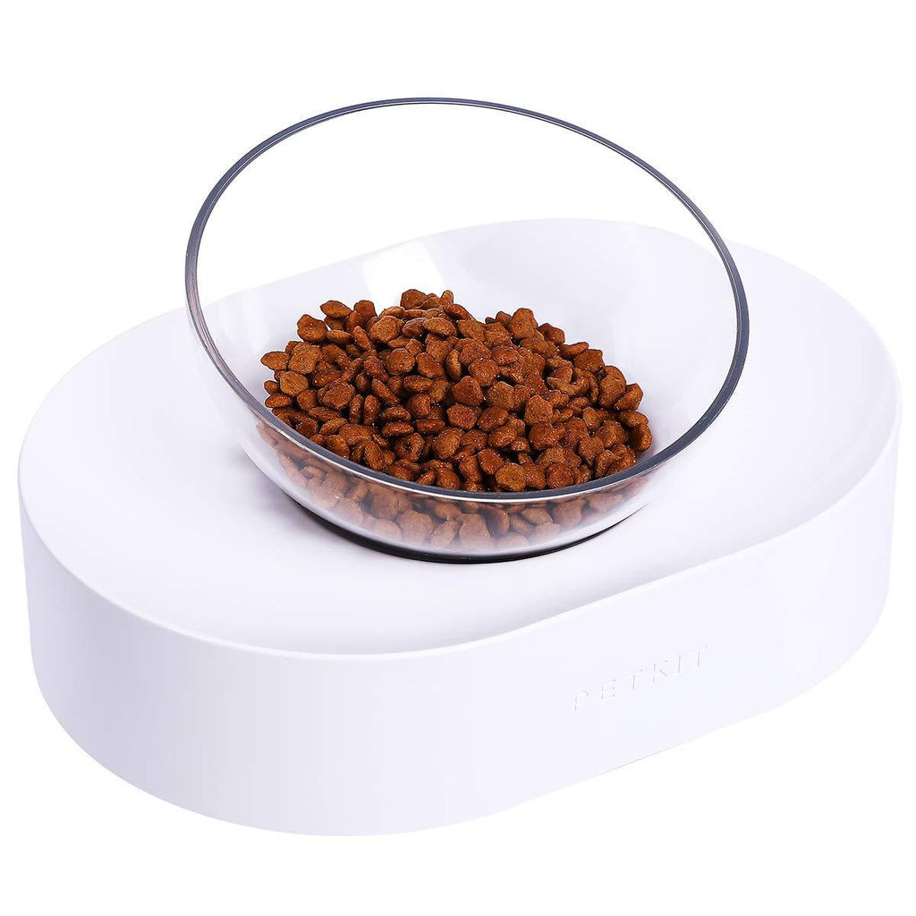 PETKIT Cat Feeding Bowl Raised with Stand, Pet Food Water Bowl for Cats and Small Dogs, 0/15 ° Adjustable to Reduce Pets Neck Pain,Anti-skid&Anti-spill,Durable,Elevated Cat Feeder(Single) Single - PawsPlanet Australia