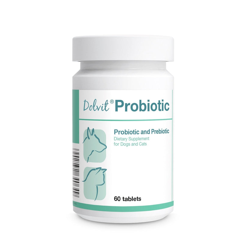 PETS Dolfos Dolvit Probiotic and Prebiotic Digestion Aid for Dogs and Cats 60 tablets Enriched with Beta Glucan for Immune Support - PawsPlanet Australia