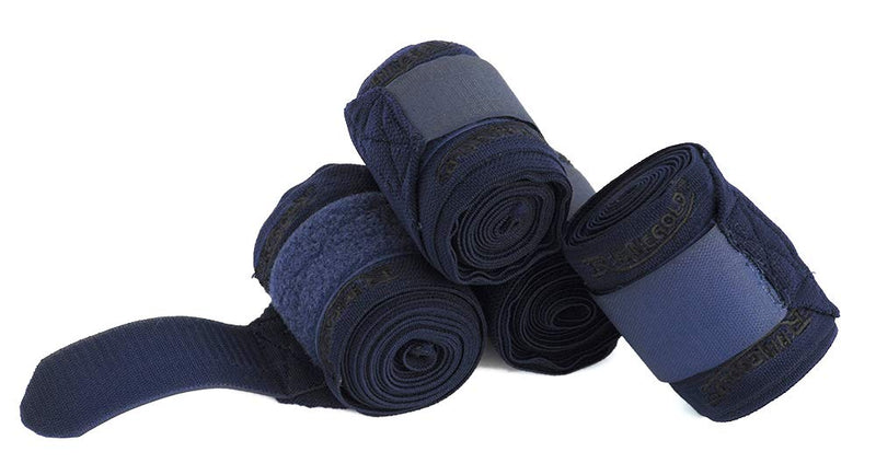 Rhinegold Elasticated Training Bandages Navy One Size - PawsPlanet Australia