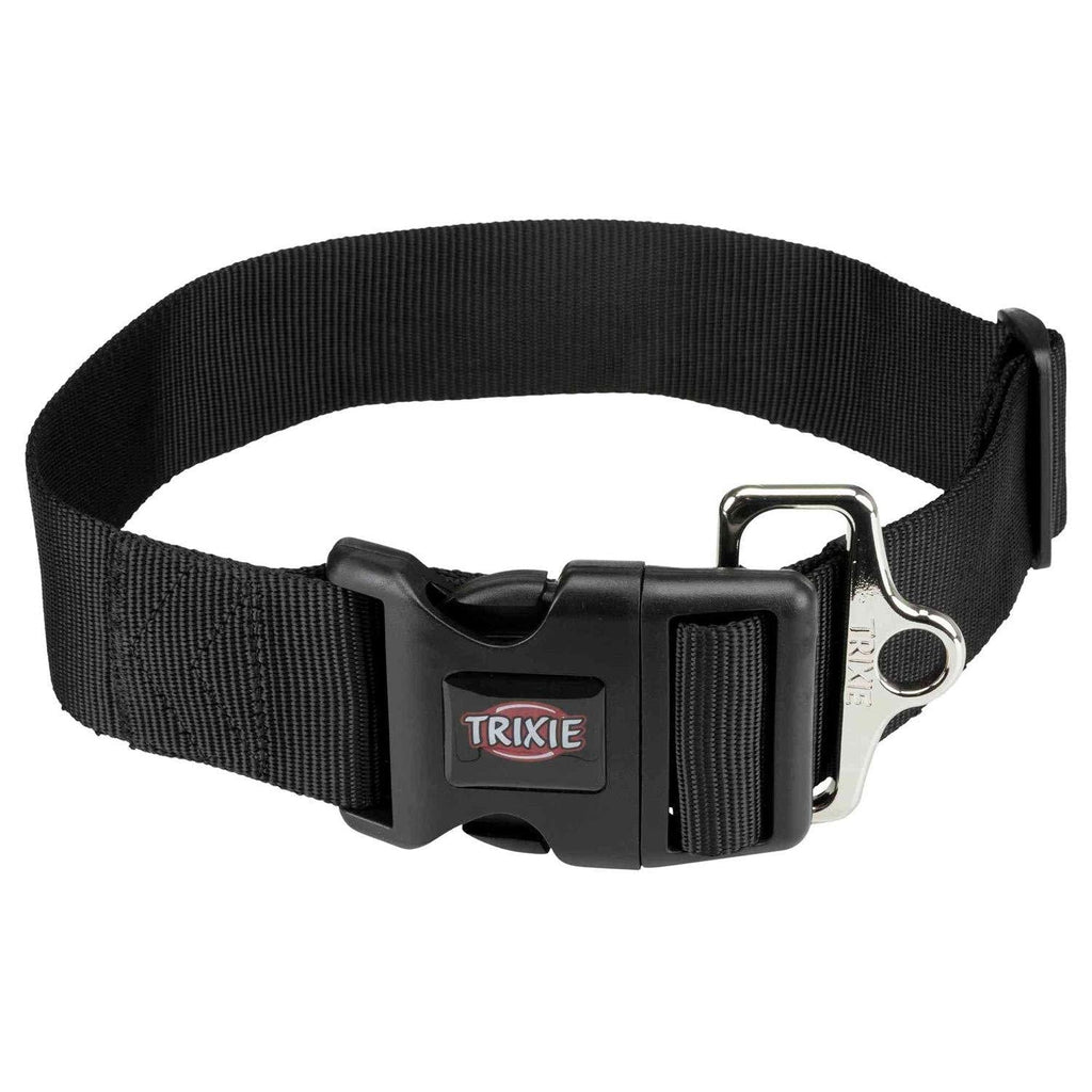 Trixie 1999401 Premium Collar, L-XXL 55-80 cm/50 mm, Black - PawsPlanet Australia