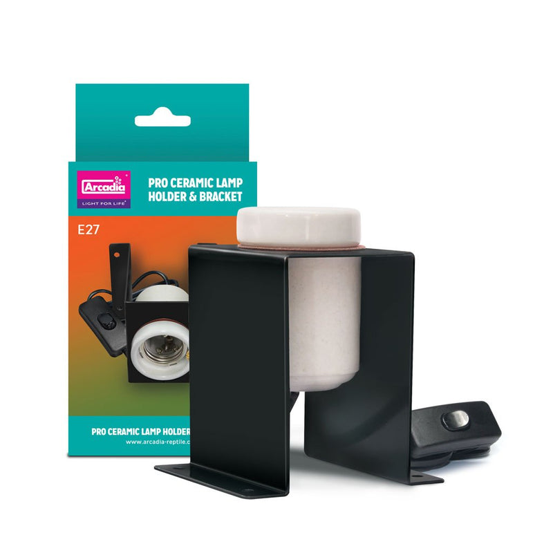 Arcadia Ceramic Lamp Holder Plus Bracket Pro - PawsPlanet Australia
