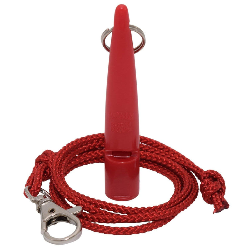 ACME Dog Whistle No. 210.5 + Whistle Band Included, Original from England, Ideal for Dog Training, Robust Material, Standard Frequency is Loud and Wide-Reaching (Carmine Red) - PawsPlanet Australia