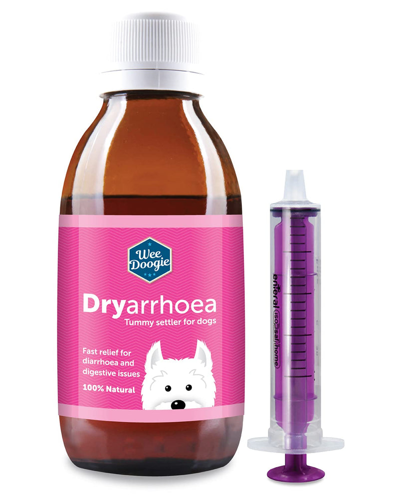 Wee Doogie Dryarrhoea 250ml | Up to 50 Servings | Diarrhoea Treatment for Dogs | 100% Natural Fast Effective Tummy Settler for Dogs, Stomach Upsets, Loose Stools, Wind, Digestive Disorders - PawsPlanet Australia