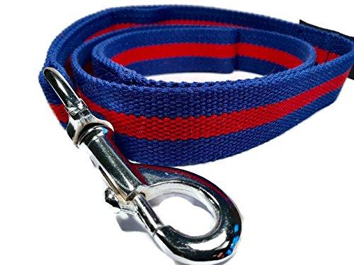 Smarty Pawnts Premium Cotton Extra Strong Dog Leashes, Blue and Red - PawsPlanet Australia