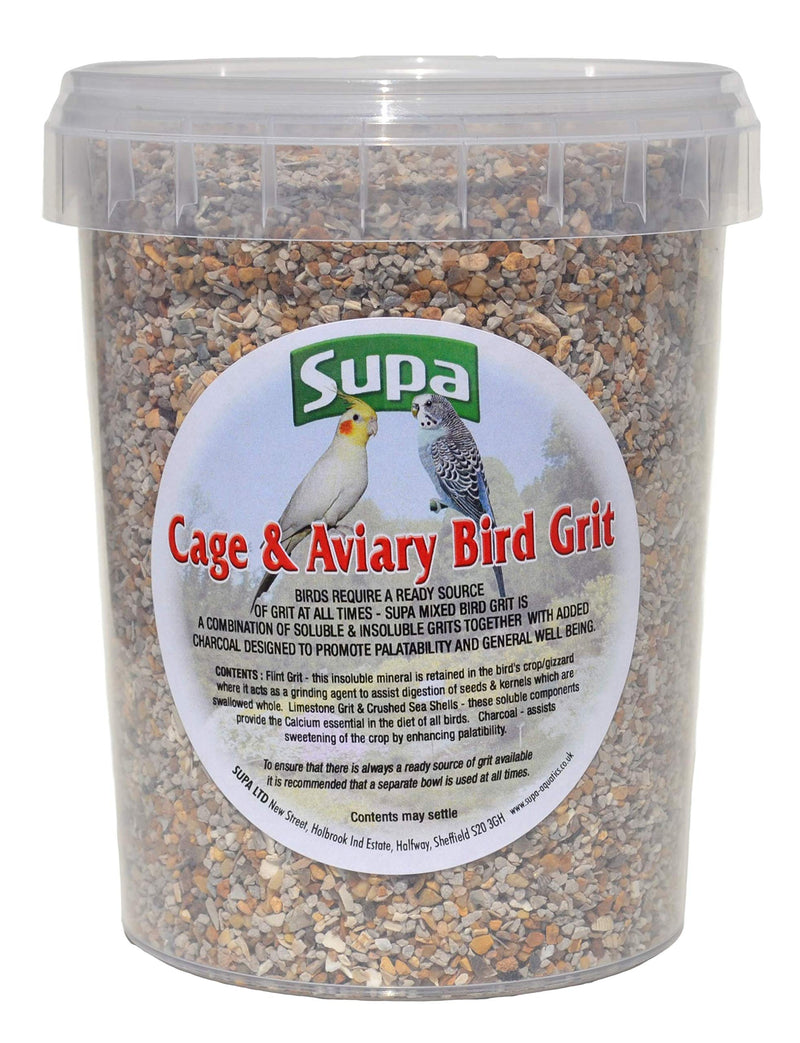 Supa Cage and Aviary Bird Grit, 1 Litre, Pack of 5, Combination Of Soluble & Insoluble Grits and Charcoal Which Aids Good Health, Aids Digestions And Increase Vitality - PawsPlanet Australia