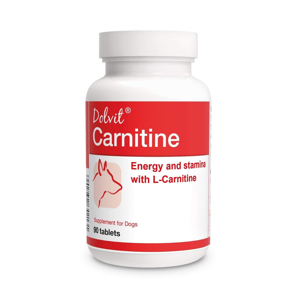 Dolvit Carnitine - Energy Stamina Weight Management well selected B Vitamins Minerals Amino acids with L-Carnitine 90 tablets for DOGS - PawsPlanet Australia