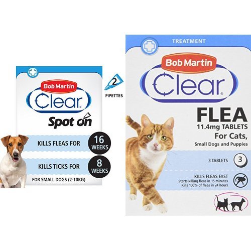 Bob Martin flea value bundle for treating small dogs with flea spray for house - PawsPlanet Australia