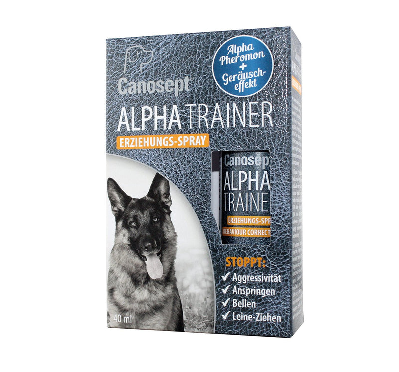 Canosept Alpha Trainer Training Spray for Dogs 40ml - Natural Dominance Pheromone - Effectively stops unwanted behaviours in dogs such as aggression, jumping, barking & leash pulling - PawsPlanet Australia