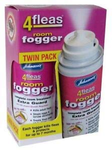 Johnson's DUAL ACTION ROOM FOGGER - KILLS FLEAS UP TO 7 MONTHS - ROOM INSECTS (X3 TWIN PACKS) X3 TWIN PACKS - PawsPlanet Australia