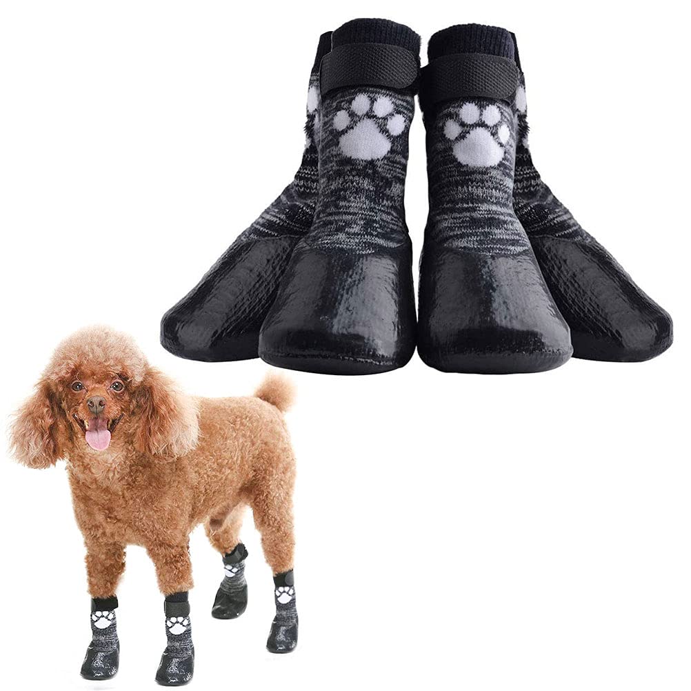 HOMIMP Dog Socks Anti Slip with Straps Traction Control Waterproof Paw Protector, S S(Paw Width: 1.7", Length: 4.3") - PawsPlanet Australia
