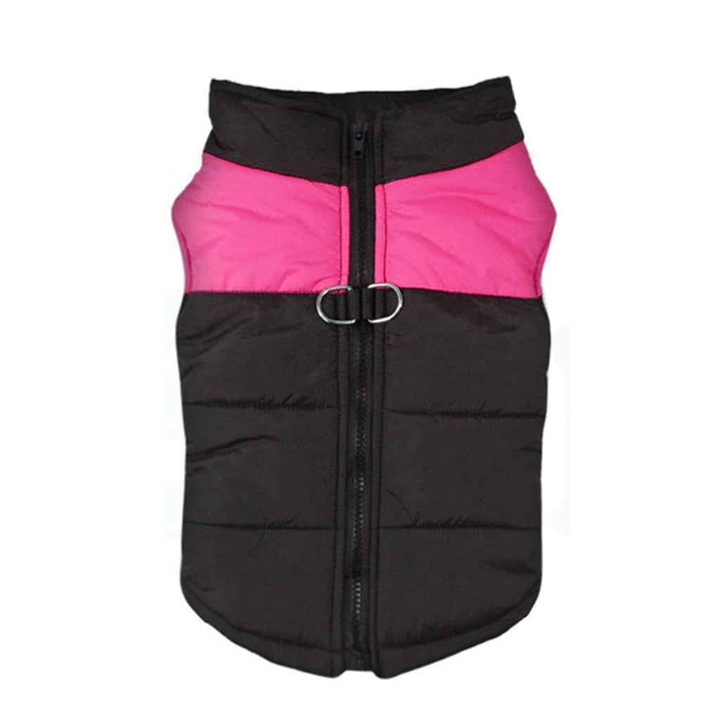 Create Idea Puppy Warm Winter Jacket Vest Pet Dog Coat Clothes Apparel Harness Pink S size - PawsPlanet Australia