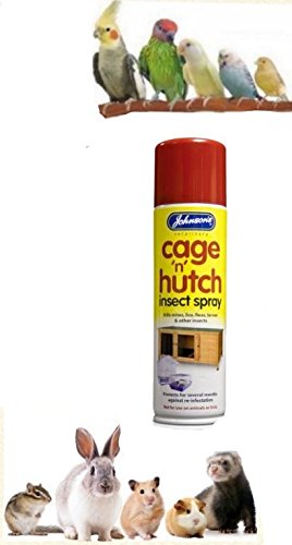 Johnson's Cage 'n' Hutch Insect Spray Kills Mites, Lice, Fleas, Larvae & Insects (Cage 'n' Hutch) - PawsPlanet Australia