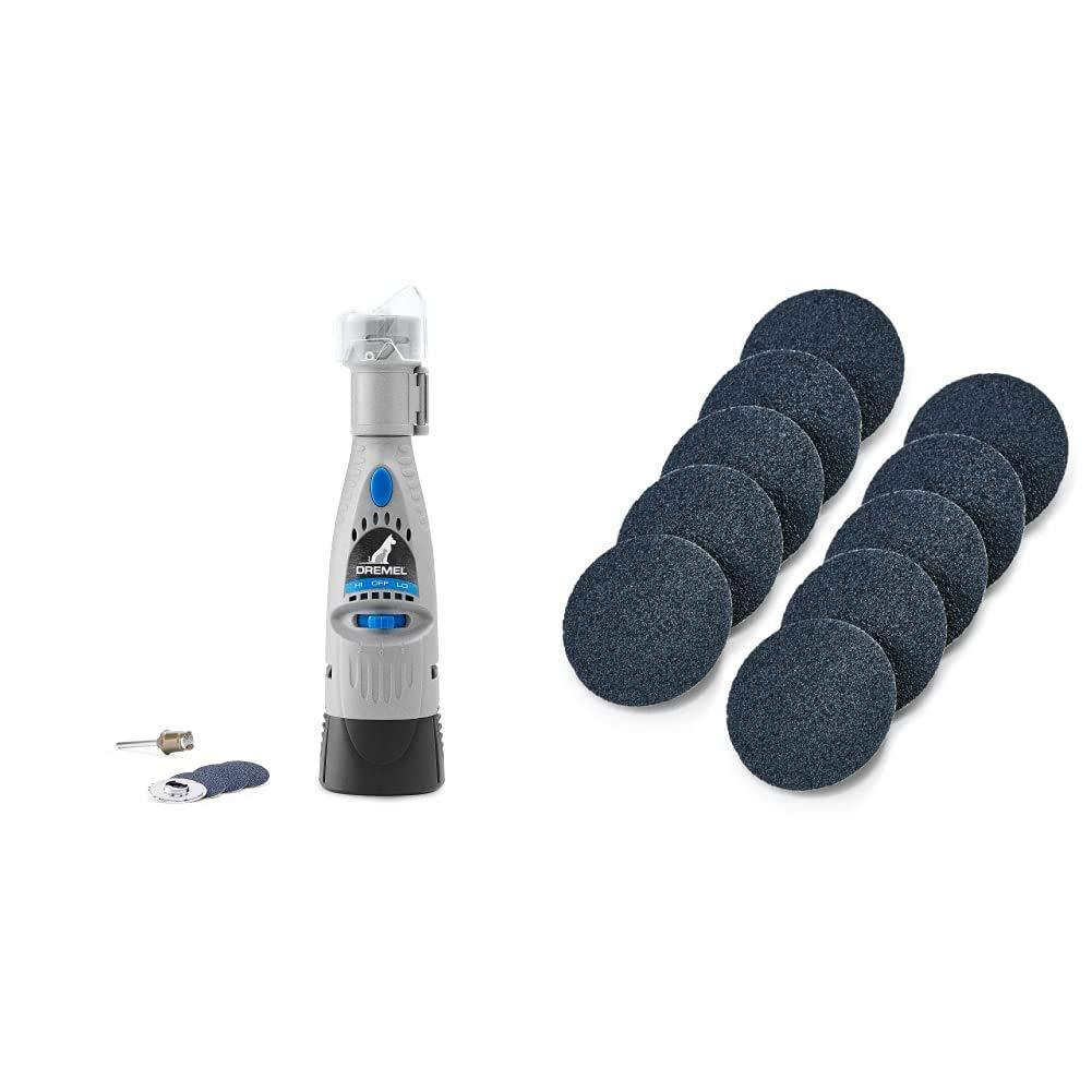 Dremel Pet Grooming Kit 7020-PGK, 6V, Dog Nail Care Set with 4 Sanding Discs and File with Dremel SD60-PGK Pet Grooming Accesssory Kit Multi-Tool-Accessory, Set of 10 Pieces - PawsPlanet Australia