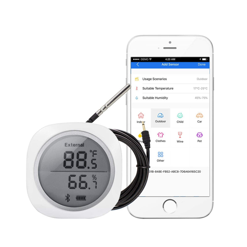 Inkbird IBS-TH1 Plus Bluetooth Temperature and Humidity Sensor- Humidity Temperature Recorder IBS-TH1 Humidity Temperature Recorder - PawsPlanet Australia