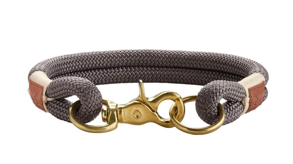 HUNTER Collar Sansibar Rantum Rope, 55 cm, Grey Medium - PawsPlanet Australia