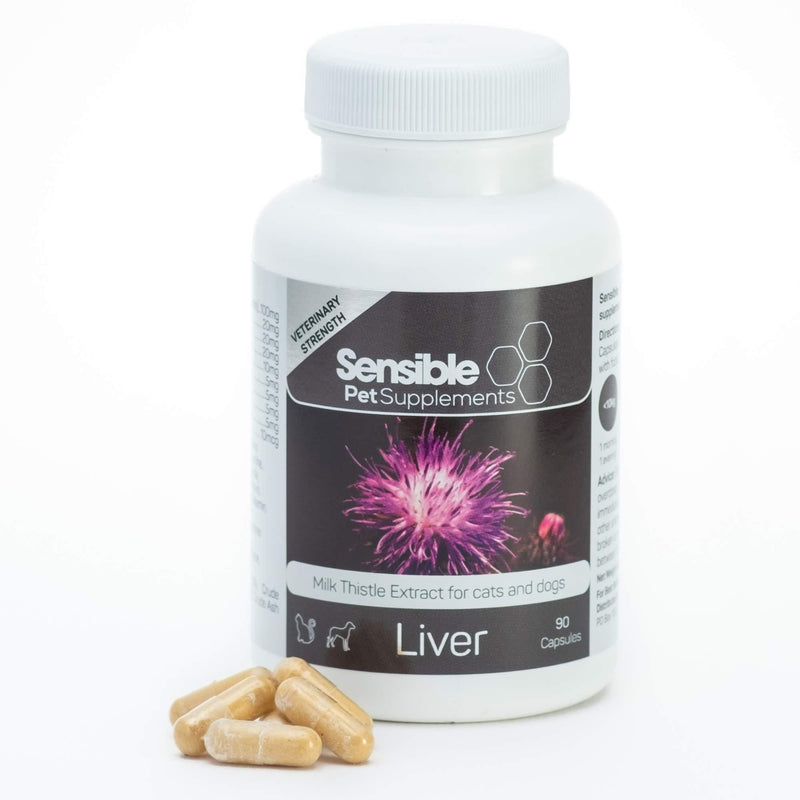 Sensible Pet Supplements 'Liver' for cats and dogs. Containing Milk Thistle Extract. 90 sprinkle capsules - PawsPlanet Australia