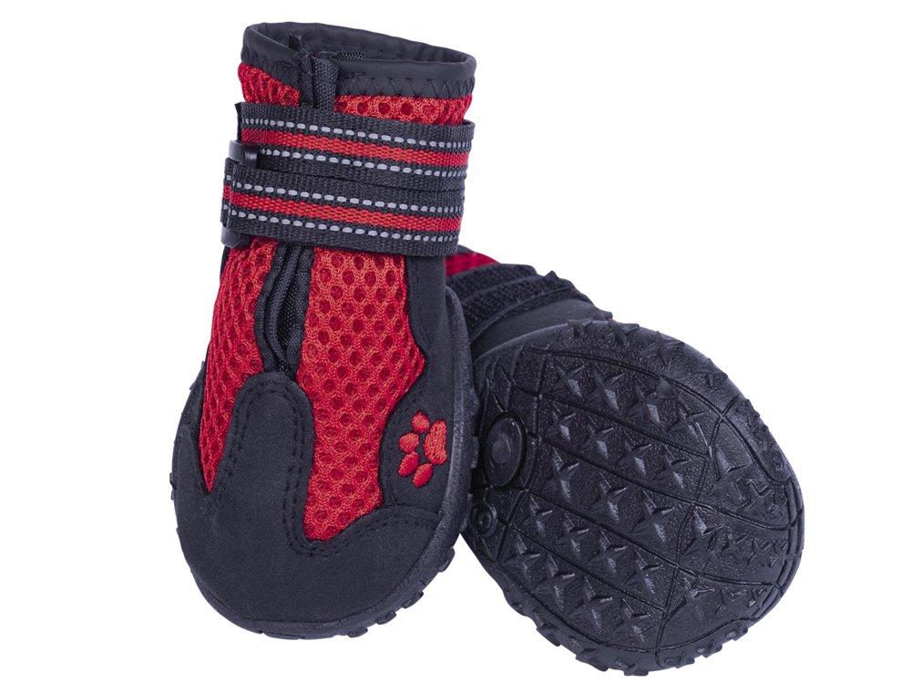 Nobby 75992 Dog Shoe Runners Mesh Pack of 2, Size: M, Red Größe: M - PawsPlanet Australia