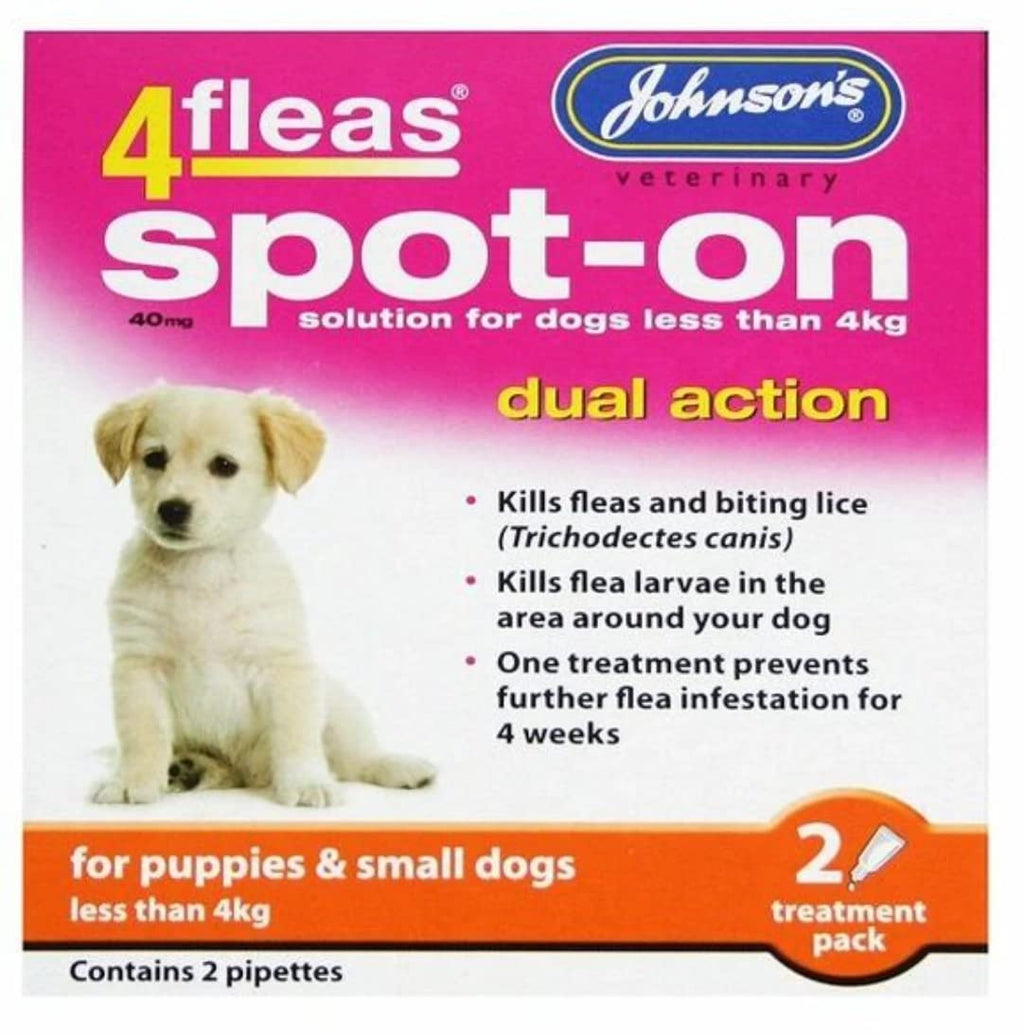 Johnsons 4Fleas Spot-on for Extra Small Dog - PawsPlanet Australia