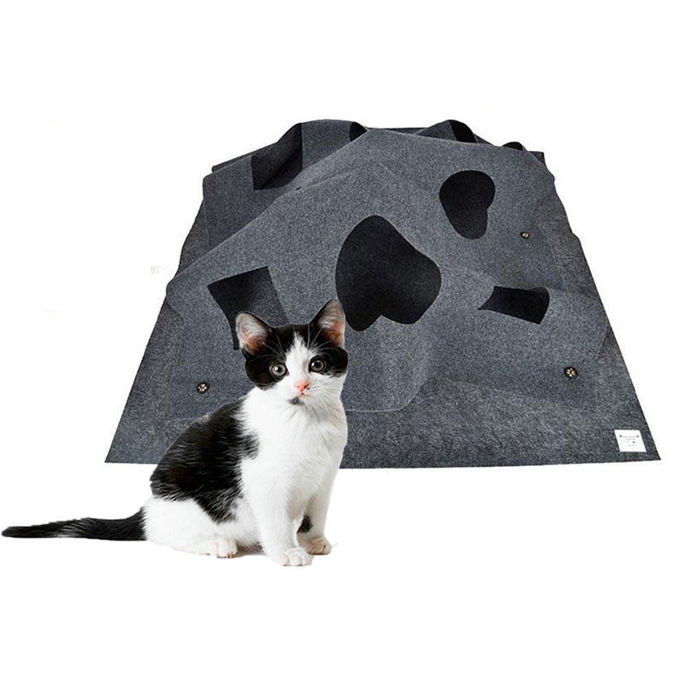 ANG Cat Activity Play Mat,Collapsible Pet rug Training Scratching grooming Bed Mat - PawsPlanet Australia