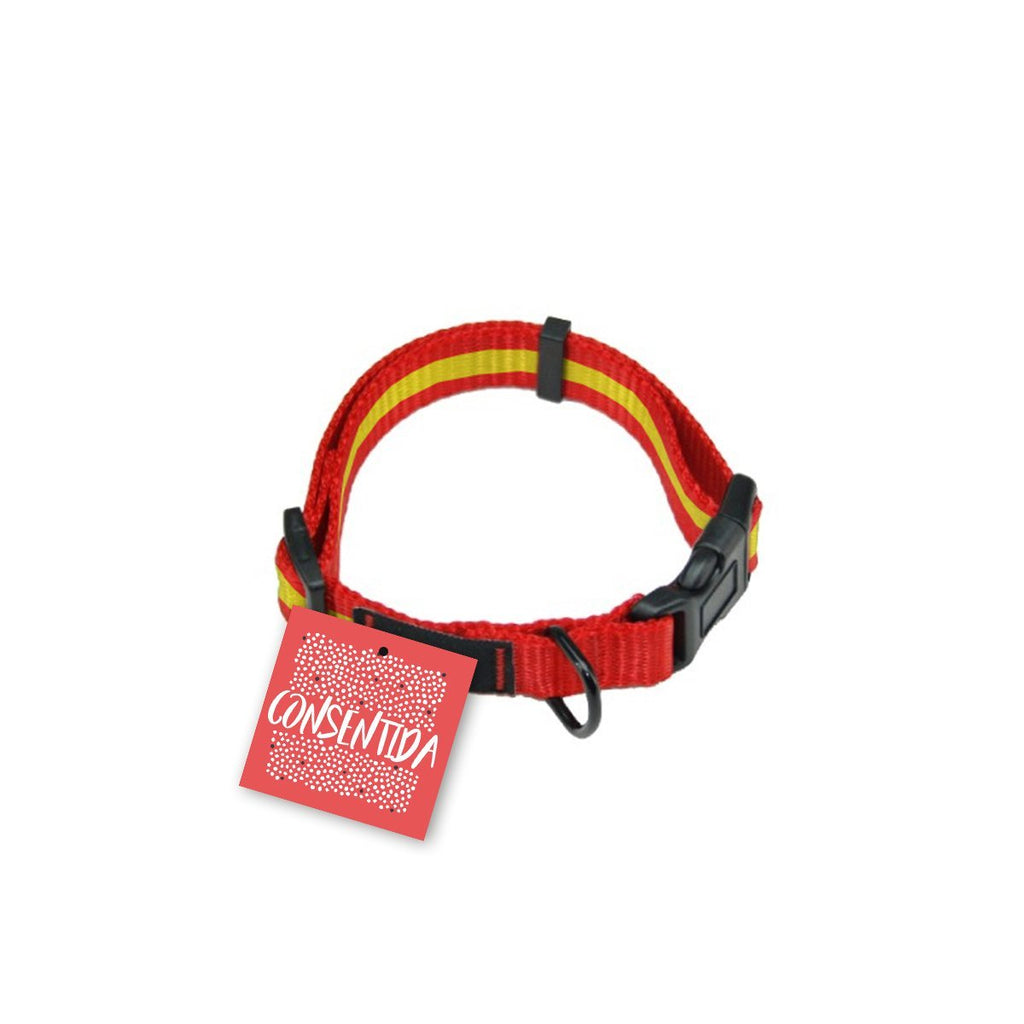 Consentida cn205536 Necklace Spain T-1, 20 – 35 x 1 cm, S, Red and Yellow - PawsPlanet Australia