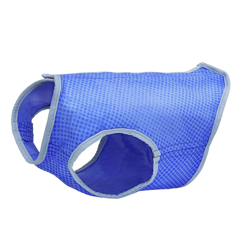 UKCOCO Pet Cooling Vest Jacket, Dog Ice-cooling Harness Coats, Pet Cooler Vest with Magic Tape for Puppies Dogs - Size M (Blue) - PawsPlanet Australia