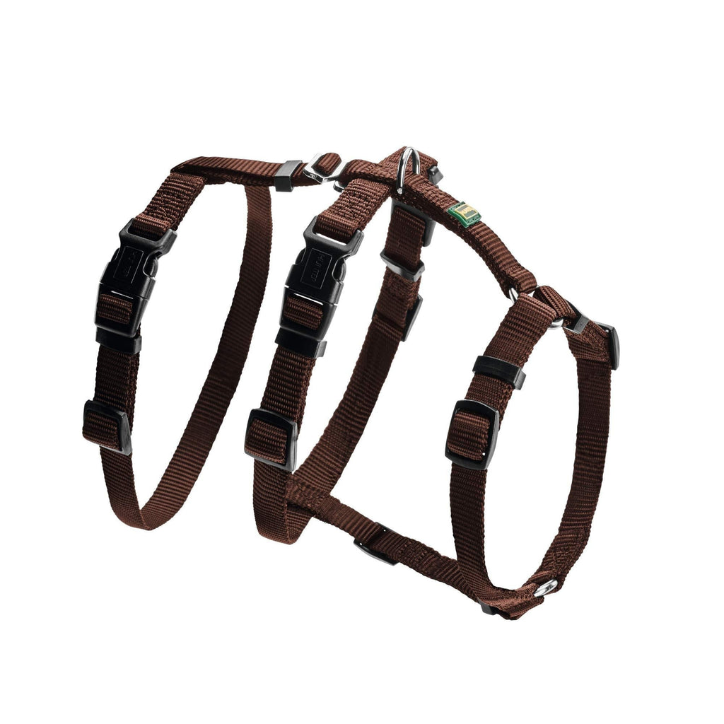 HUNTER Escape-proof harness Vario Rapid, L brown, Nylon Large - PawsPlanet Australia