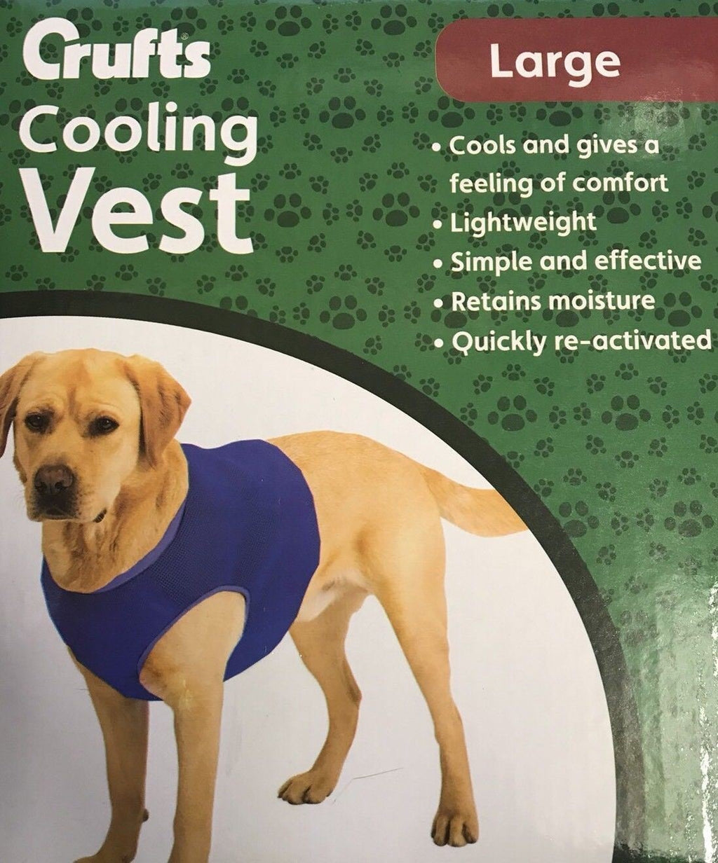 Crufts Pet Cooling Vest in Colour Box, Large - PawsPlanet Australia