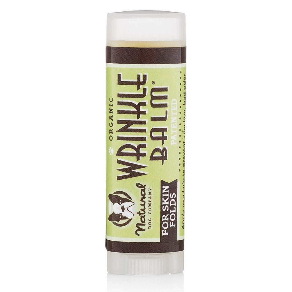 Natural Dog Company - Wrinkle Balm | Cleans and Soothes Dog Wrinkles and Skin Folds, Perfect for Bulldogs, All Natural, Organic Ingredients 0.15oz Travel Stick - PawsPlanet Australia