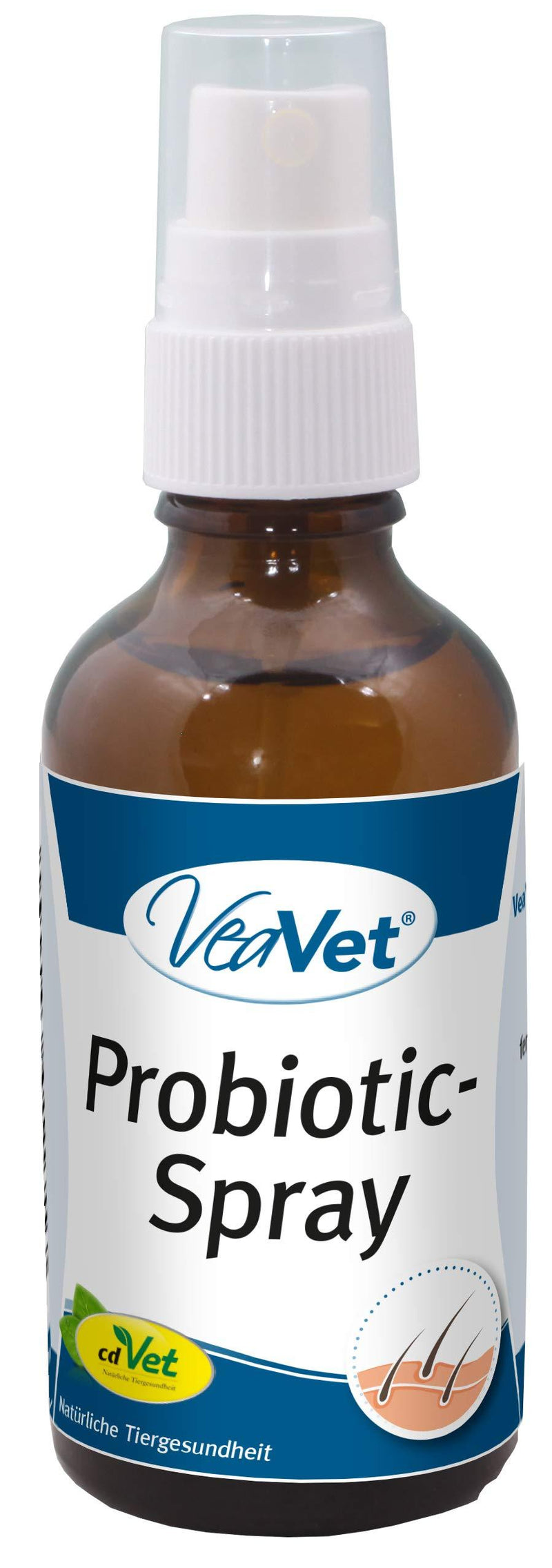 cdVet Naturprodukte VeaVet Probiotic-Spray 50 ml - Dog, cat - care spray - for fungus and germ-prone skin - protection - stressed + sore skin - bacteria - healthy - well-being - - PawsPlanet Australia