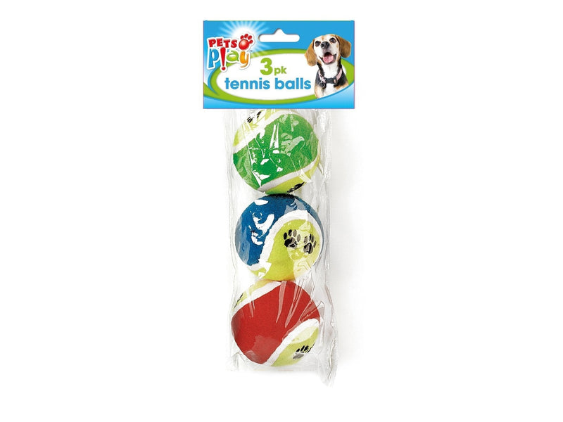 pets at play Tennis Balls 3Pk - PawsPlanet Australia