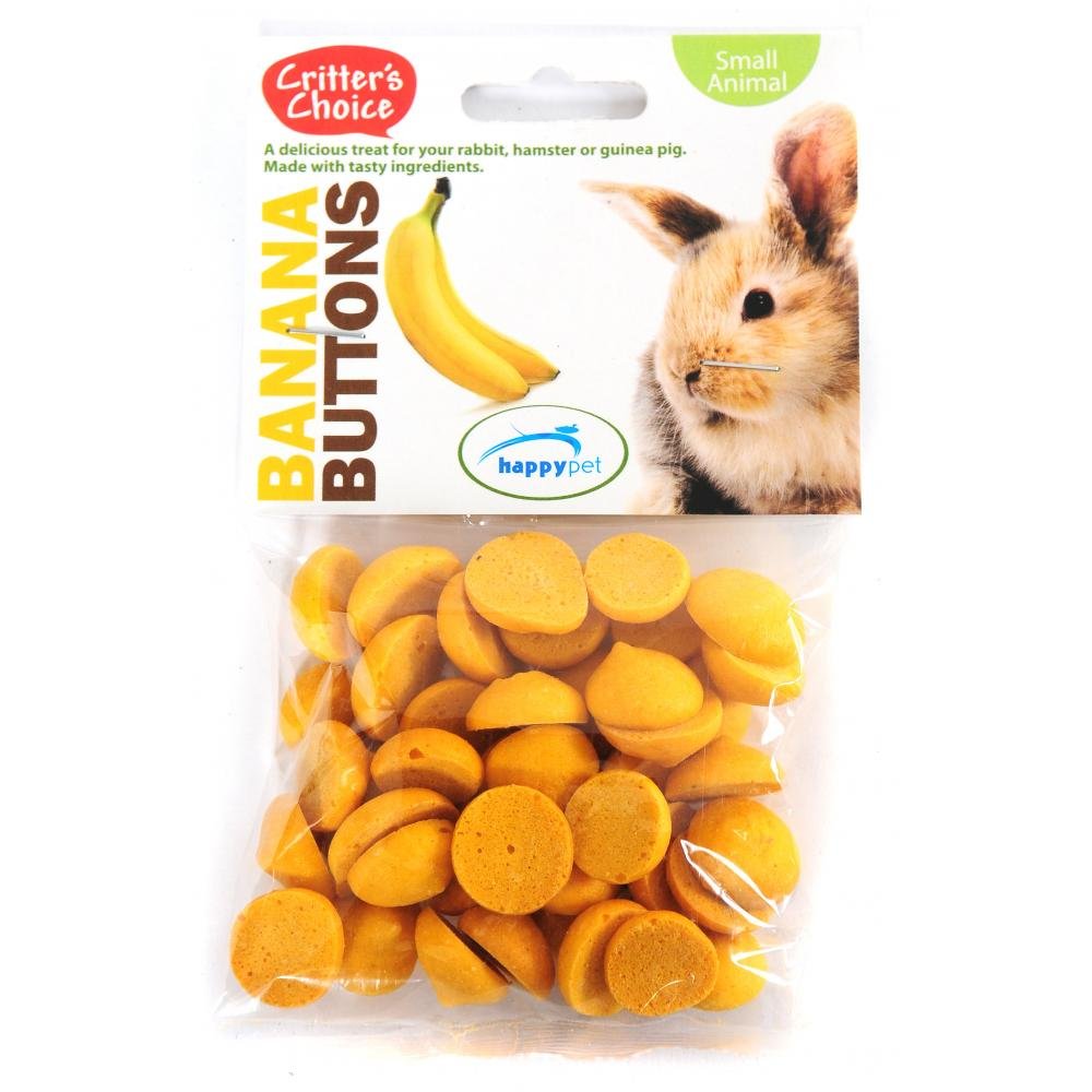 Critters Choice Banana Buttons (40g) (Pack of 2) - PawsPlanet Australia