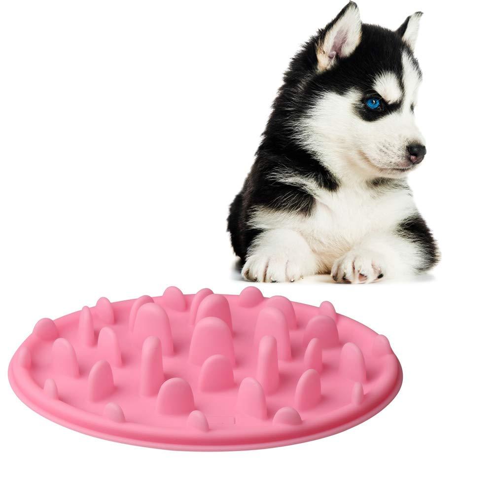 Zhiye Interactive Cat Feeder,Silicone Slow Eat Pet Dog Bowl,Anti Choke Food Bowl with Eco-friendly No Spill Non-Skid - PawsPlanet Australia