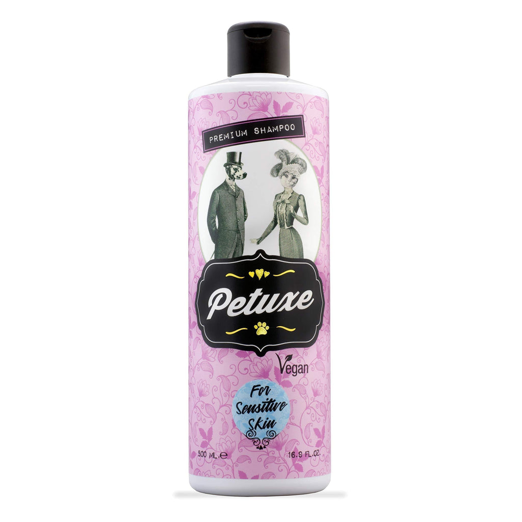 Petuxe Zero% Vegan Shampoo for Pets with Sensitive Skin, Dog and Cats Shampoo, Sulfate Free, Silicone Free, Salt Free, All Breed - 500ml 500 ml - PawsPlanet Australia