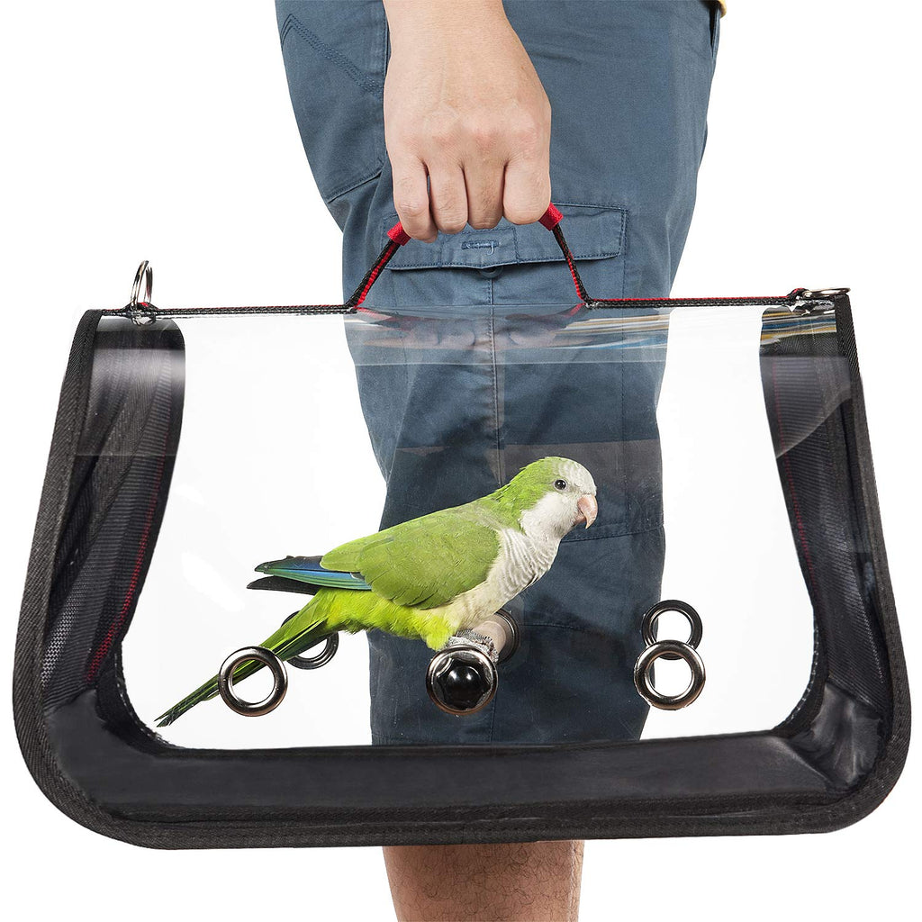 Colorday Lightweight Bird Carrier, Bird Travel cage Parrot (Medium 16 x 9 x 11, Red) Patent Pending Medium 16 x 9 x 11" - PawsPlanet Australia