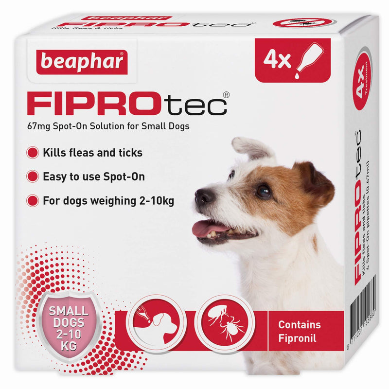 Beaphar Fiprotec Spot-On for Small Dog, 4 Pipette - PawsPlanet Australia