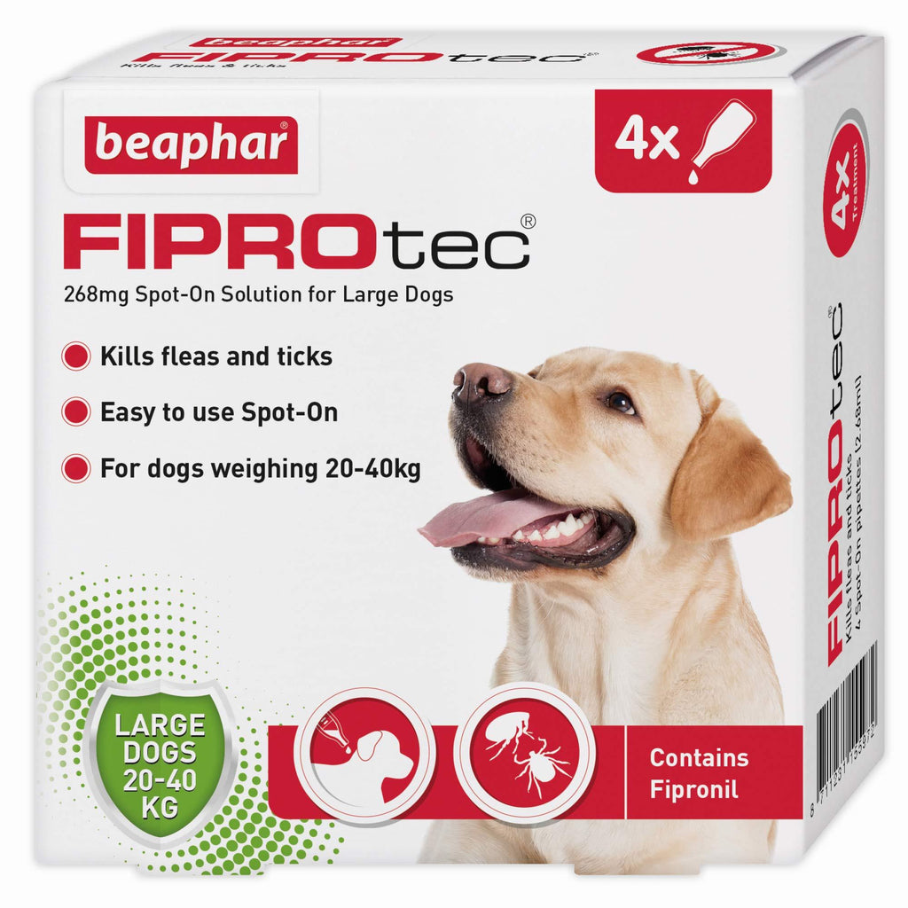 Beaphar Fiprotec Spot-On for Large Dog, 4 Pipette - PawsPlanet Australia