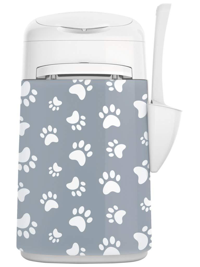 LitterLocker Fashion 10453 Fabric Cover Cat Paws Grey - PawsPlanet Australia