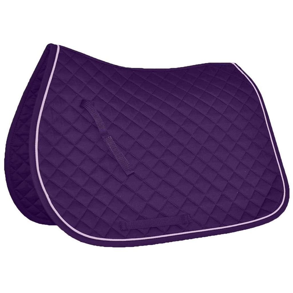 Mark Todd Piped Gp Saddle Pad (COB, Purple/Lilac) COB - PawsPlanet Australia