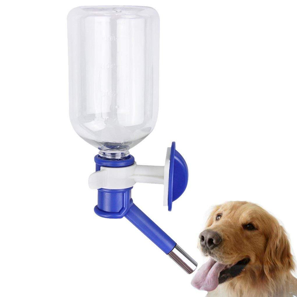500ml Pet Water Bottles No Drip Small Animal Automatic Feeders Leak proof Drinking Dispenser Hanging Outdoor No Spill Water Drinking Bottle Holder for Puppy Dog Cat Rabbit Hamster Hedgehog,BPA Free blue - PawsPlanet Australia