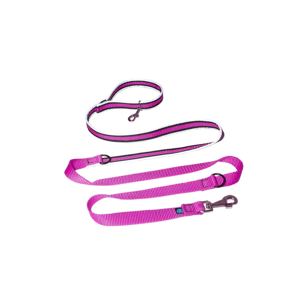Reflective Dog Lead Dog Leash, Adjustable Design, Functional and Extremely Durable Dog Training Lead - Pink, Dog Running Leash (220cm) - PawsPlanet Australia