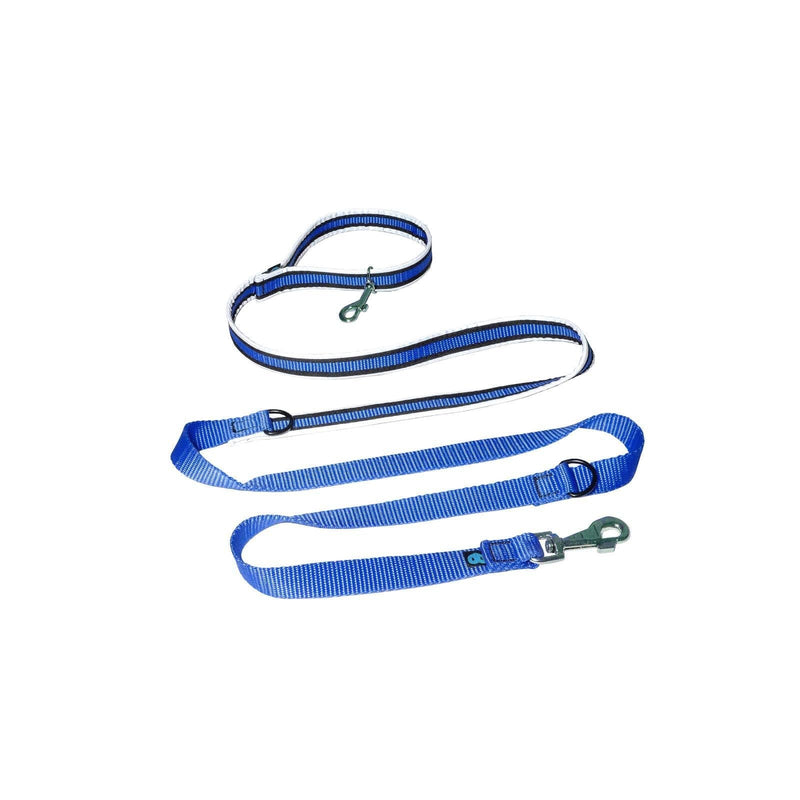 Reflective Dog Lead Dog Leash, Adjustable Design, Functional and Extremely Durable Dog Training Lead - Blue, Dog Running Leash (220cm) - PawsPlanet Australia